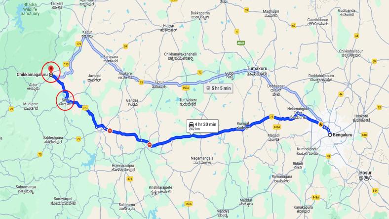 Bangalore to Chikmagalur Solo Trip Plan
