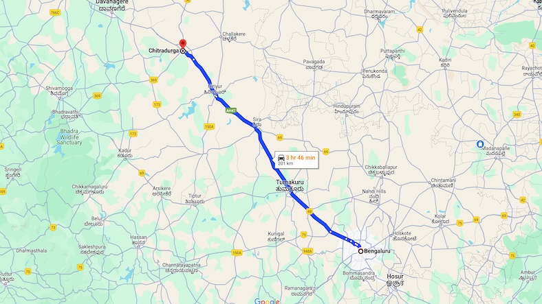 Bangalore to Chitradurga Solo Trip Plan