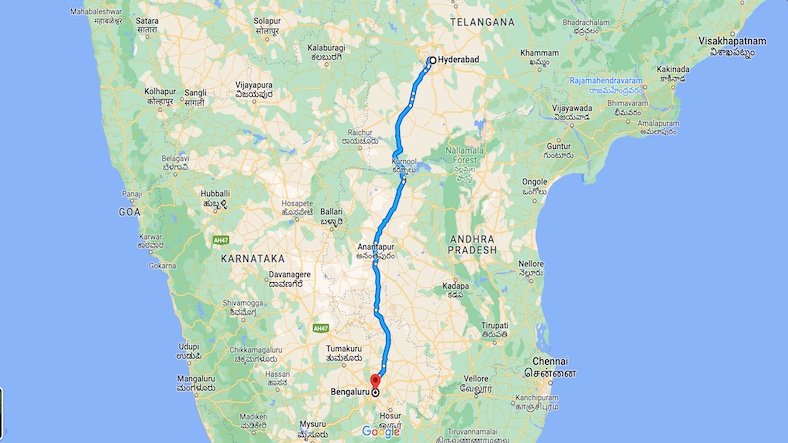 Bangalore to Hyderabad Solo Trip Plan