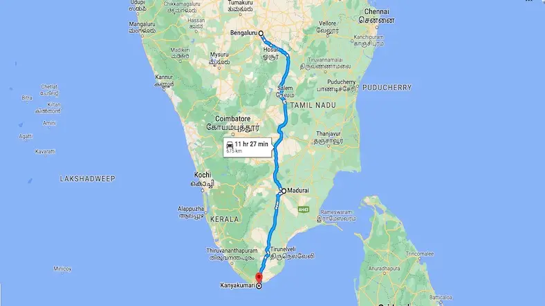 Solo Trip from Bangalore to Kanyakumari – Complete Travel Guide and 4-Day Itinerary