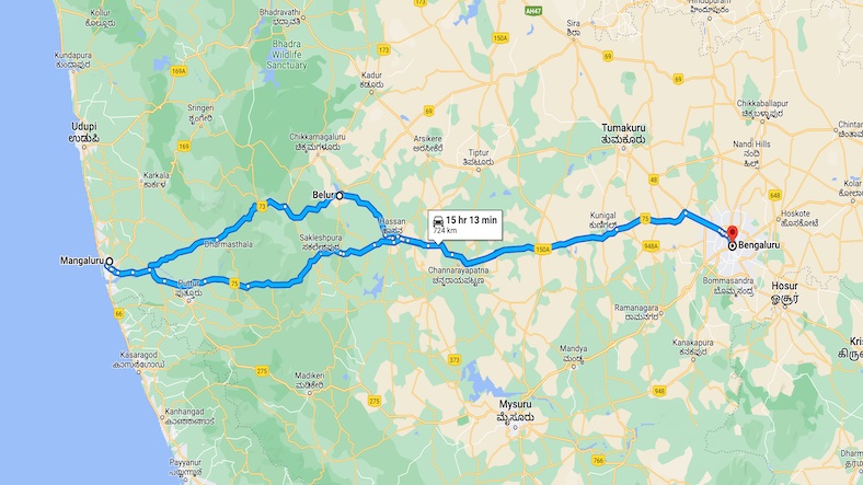 Bangalore to Mangalore Solo Trip Plan