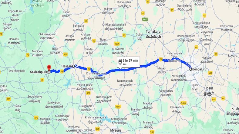 Bangalore to Sakleshpur Solo Trip Plan