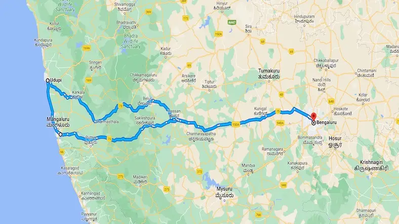 Bangalore to Udupi Solo Trip Plan: Temple, Beaches & Tips