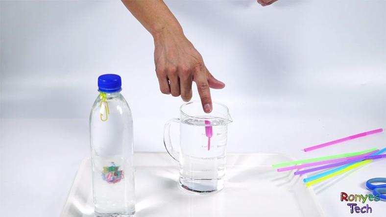 Cartesian Diver, science experiment for children