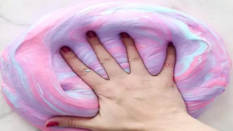 Fluffy Slime, science experiment for children