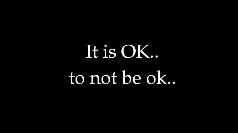 It is OK.. to not be ok !!! - Hanukkah John