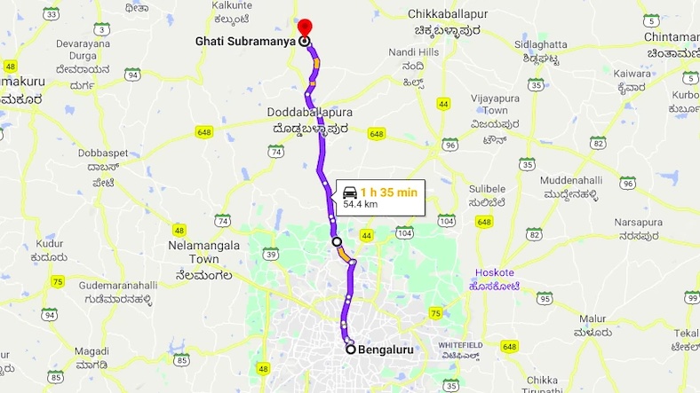 Bangalore to Ghati Subramanya (Solo Morning Ride Plan)