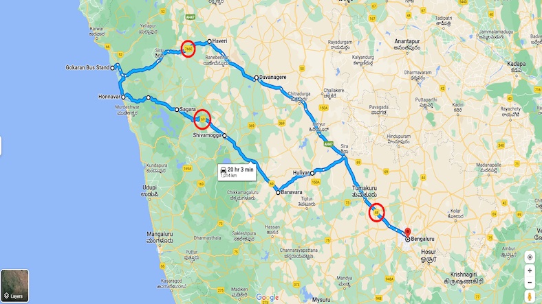 Bangalore to Gokarna Solo Trip Plan