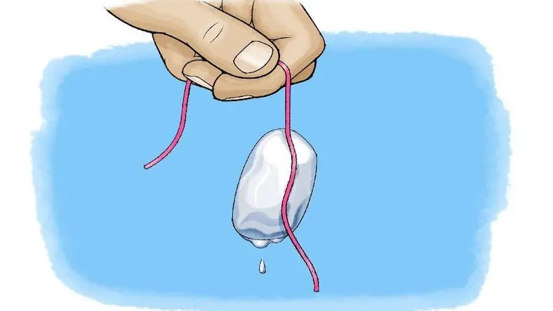 Sticky ice, science experiment for children