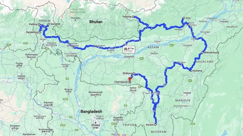 Ten best hill stations to Travel Solo in North East of India?