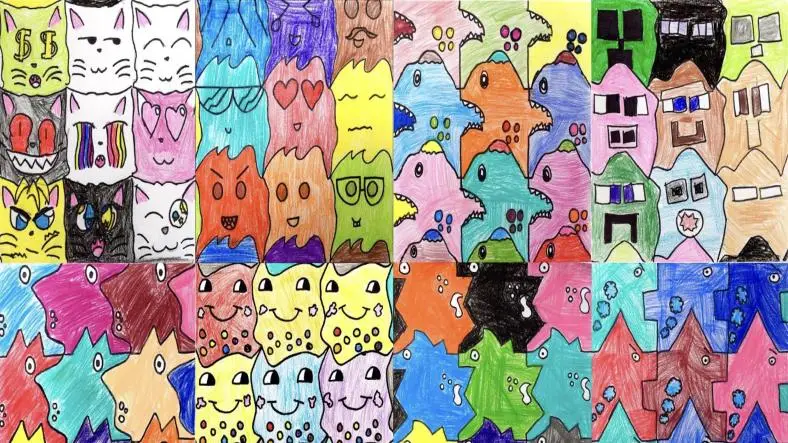 Tesselation Art, science experiment for children