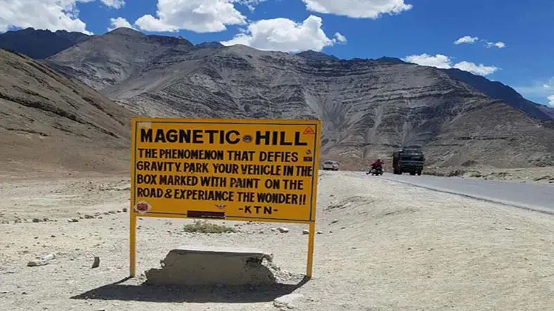 The Magnetic Hill Illusion of Ladakh