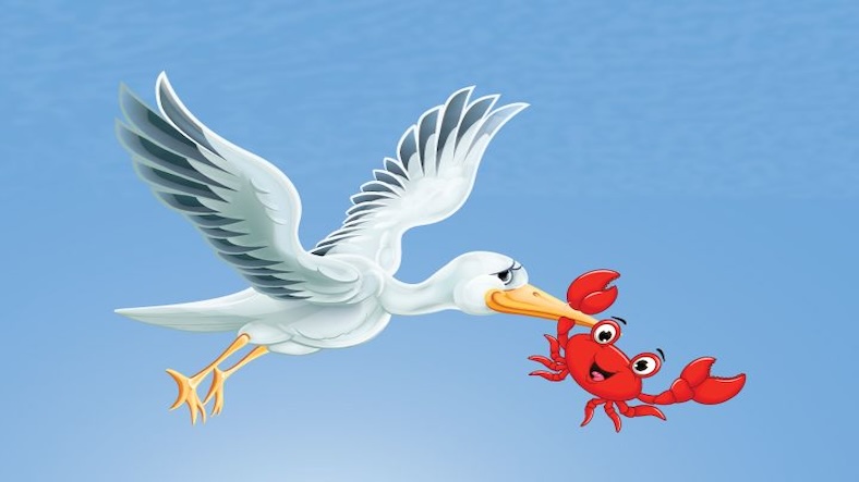 The Stork and the Crab