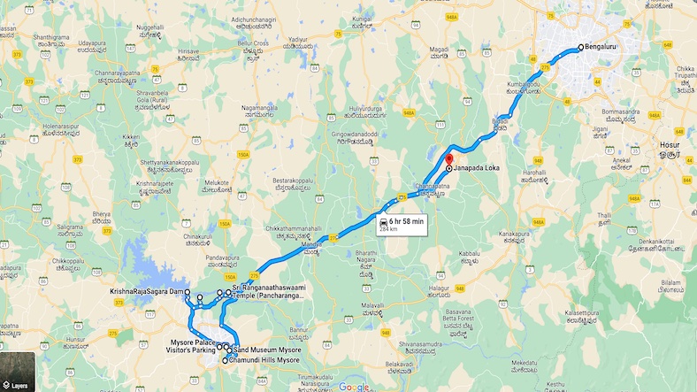 Bangalore to Mysore Solo Trip plan